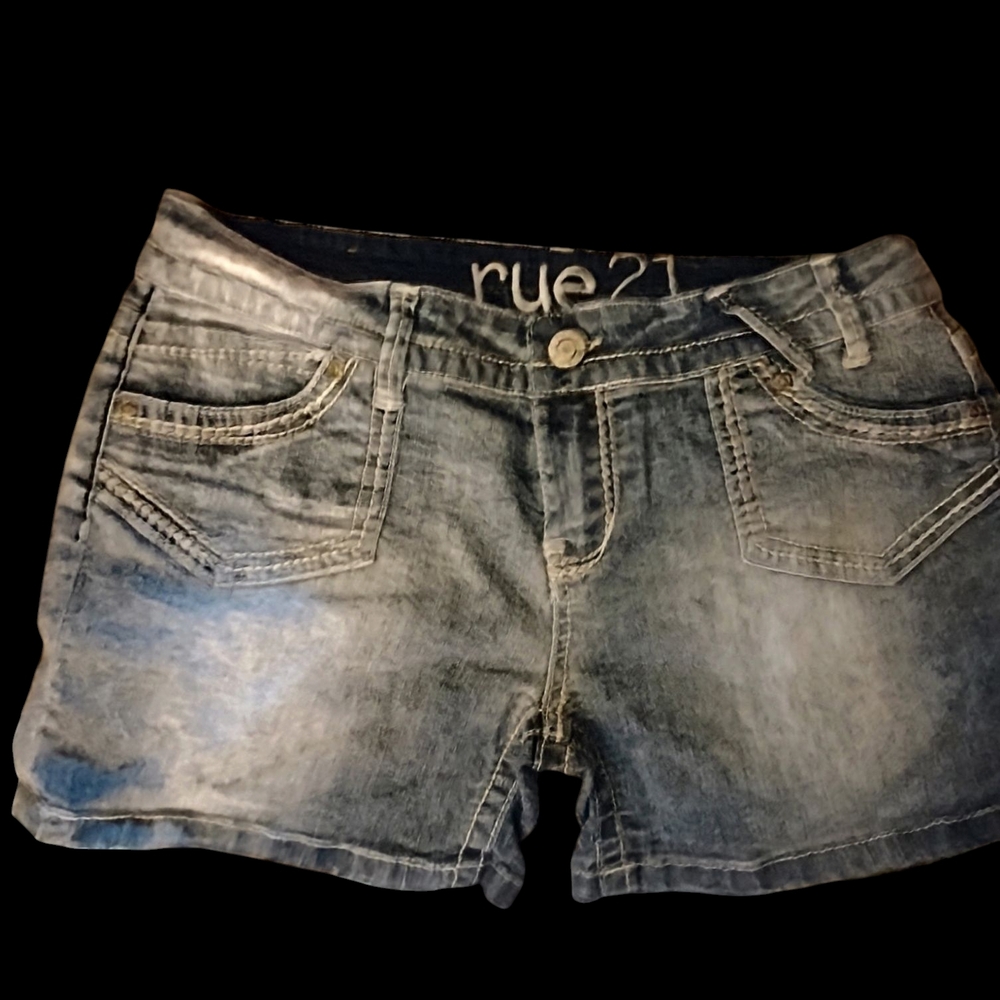 Rue21 Faded Blue Jean Shorts